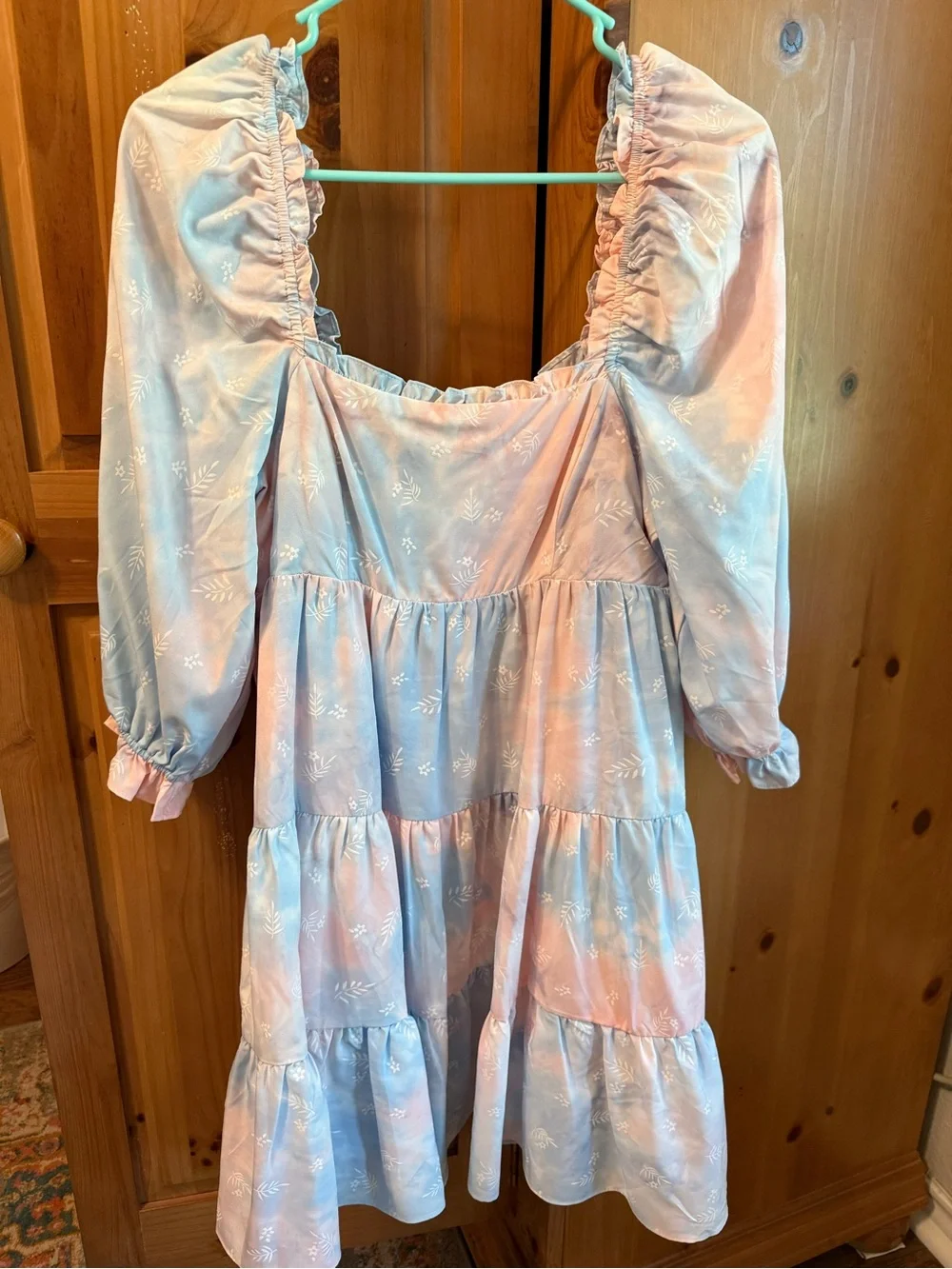 Storia Tie-dye Pastel Pink & Blue babydoll Dress